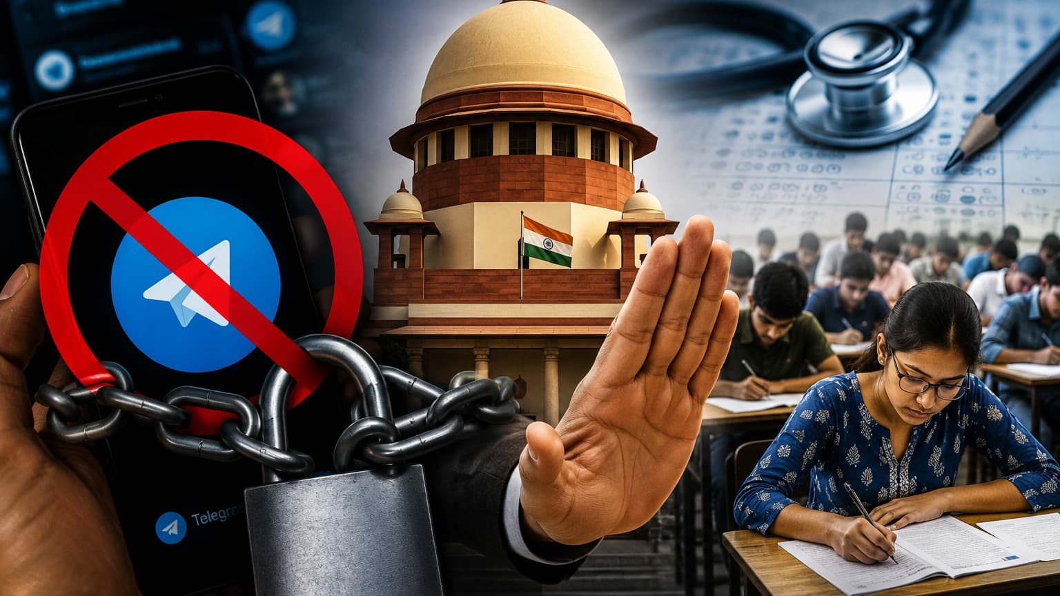 నీట్ పరీక్షల వేళ టెలిగ్రామ్‌పై కేంద్రం ఆంక్షలు