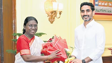 రాష్ట్రపతి ముర్ముకు జన్మదిన శుభాకాంక్షలు తెలిపిన లోకేష్