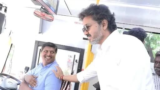 చెన్నైలో ఆర్టీసీ బస్సులో ప్రయాణించిన సీఎం విజయ్