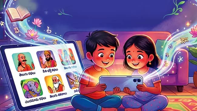పిల్లల కోసం తెలుగు కథల యాప్స్‌.. వినోదంతో పాటు విలువలు
