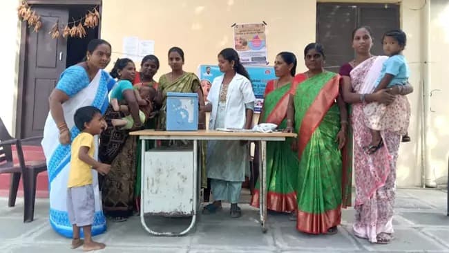 తాండూరు మండలంలో ఉత్సాహంగా పల్స్ పోలియో చుక్కల పంపిణీ