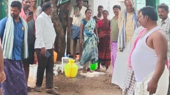 ముత్తుకూరు గ్రామంలో తాగునీటి పైప్‌లైన్ ప్రారంభోత్సవం ఘనం