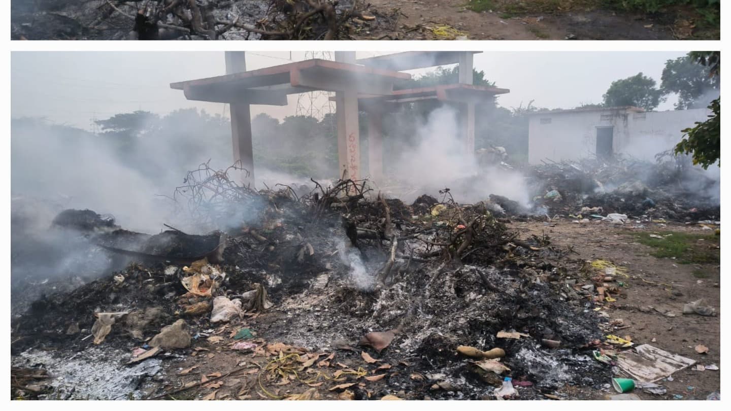 చుంచుపల్లి పంచాయతీలో చెత్త దహనంపై ప్రజల ఆందోళన