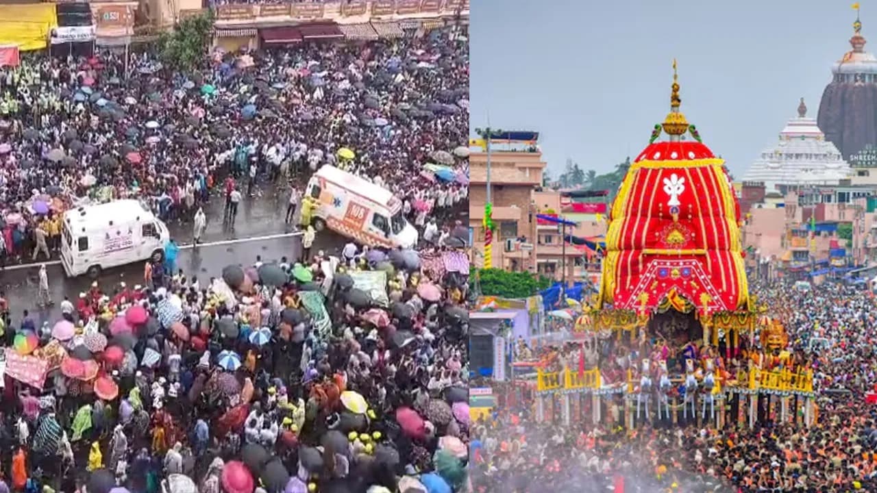 పూరి జగన్నాథ రథయాత్రలో తొక్కిసలాట..