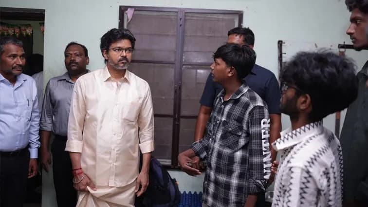 చెన్నై హాస్టళ్లలో సీఎం విజయ్ ఆకస్మిక తనిఖీలు..
