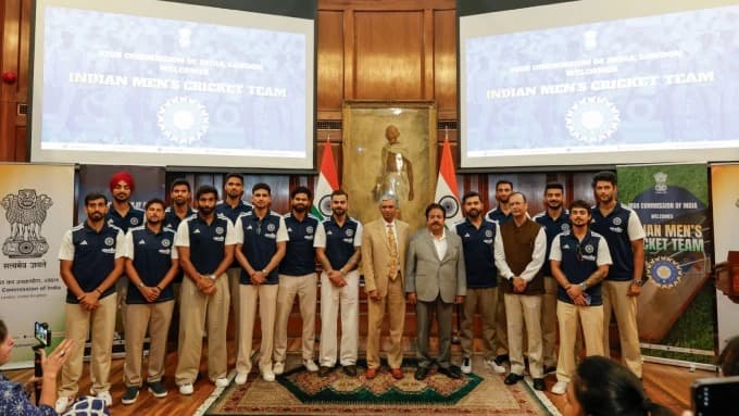లార్డ్స్ పోరుకు ముందు భారత హైకమిషన్‌లో టీమ్ఇండియా సందడి