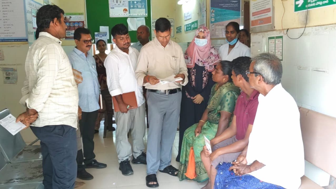వినాయకపురం ప్రాధమిక ఆరోగ్య కేంద్రంను ఆకస్మిక తనఖీ