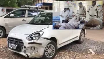 డ్రైవింగ్ టెస్ట్‌లో కారు బీభత్సం..