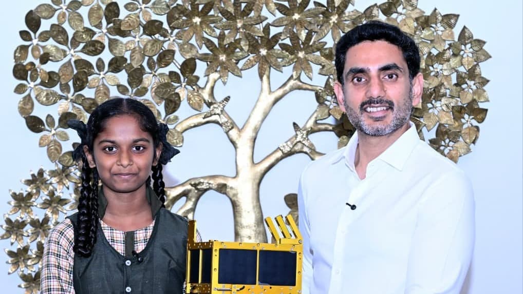 మిషన్ శక్తిశాట్‌లో చోటు దక్కించుకున్న జెస్సీకి లోకేష్ ప్రశంసలు