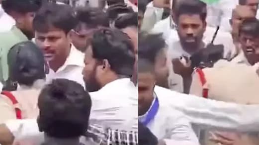 జగన్ పర్యటనలో వైసీపీ నేతల దురుసు ప్రవర్తన