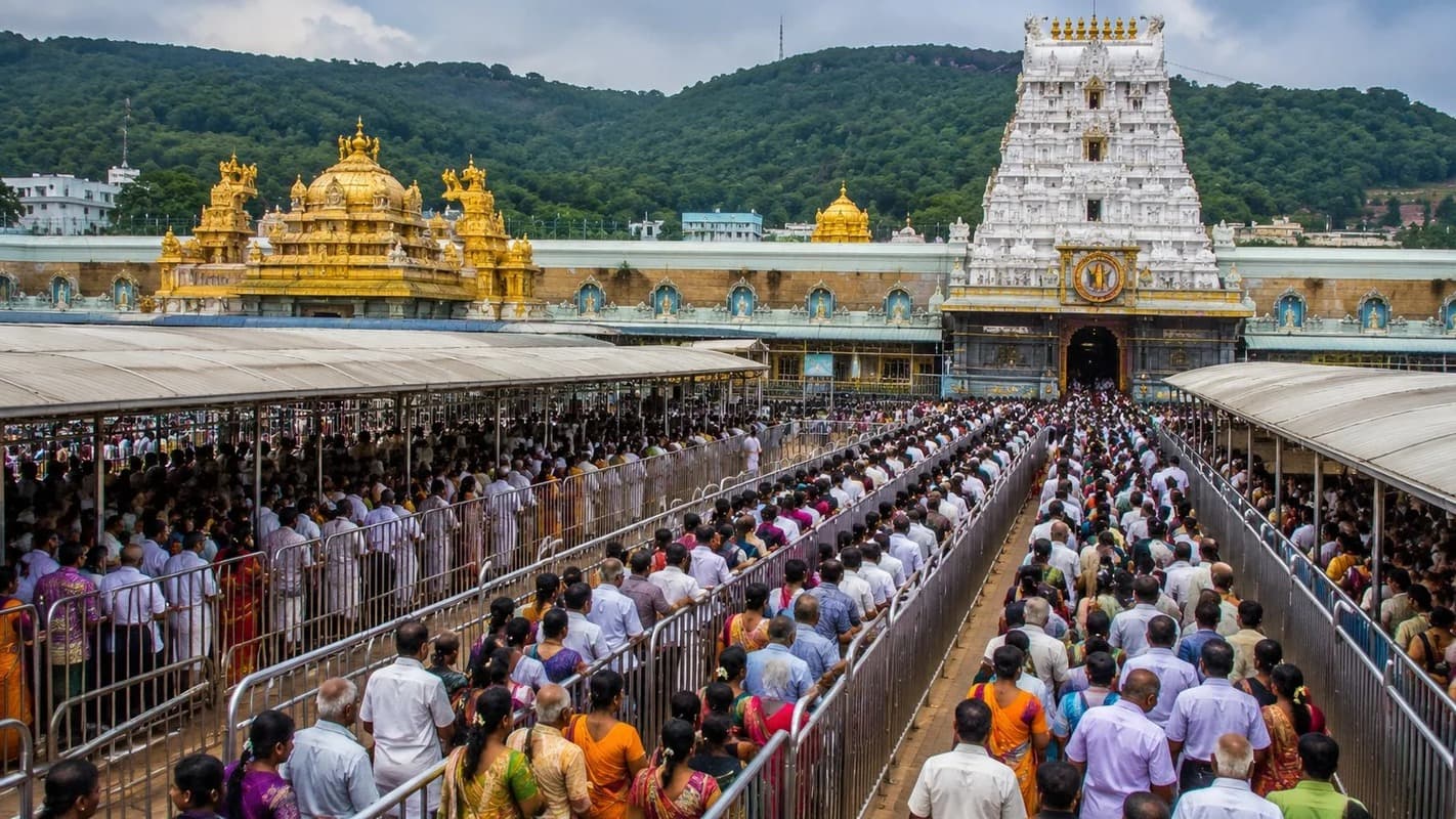 తిరుమలలో సర్వదర్శనానికి 12 గంటల నిరీక్షణ..