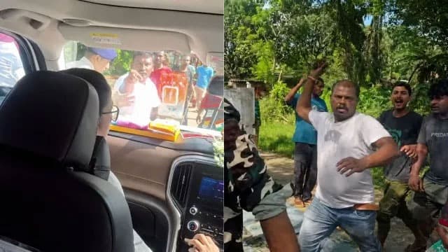 మమతా బెనర్జీ కారుపై దాడి..