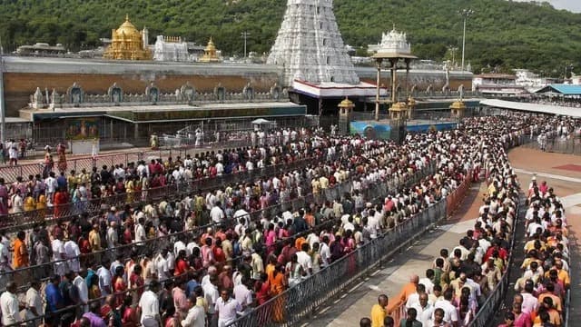 తిరుమలలో భక్తుల రద్దీ..
