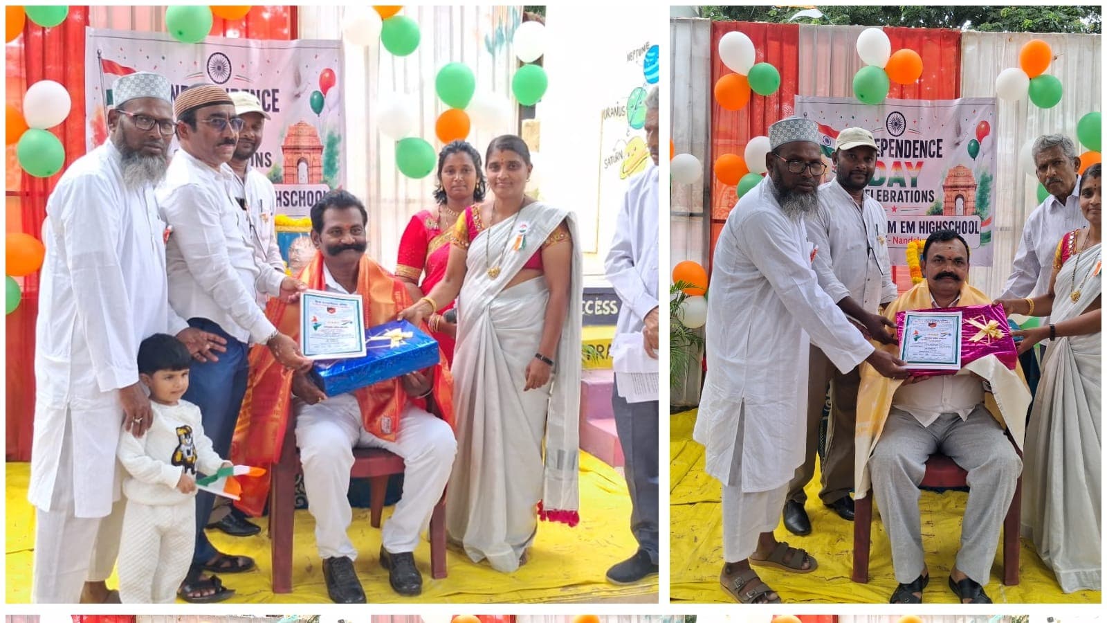 నందలూరులో ఘనంగా స్వతంత్ర దినోత్సవ వేడుకలు