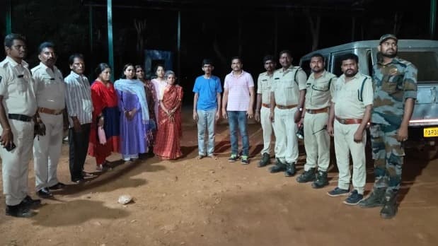 అహోబిలంలో తప్పిపోయిన ఆరుగురు భక్తులు క్షేమం