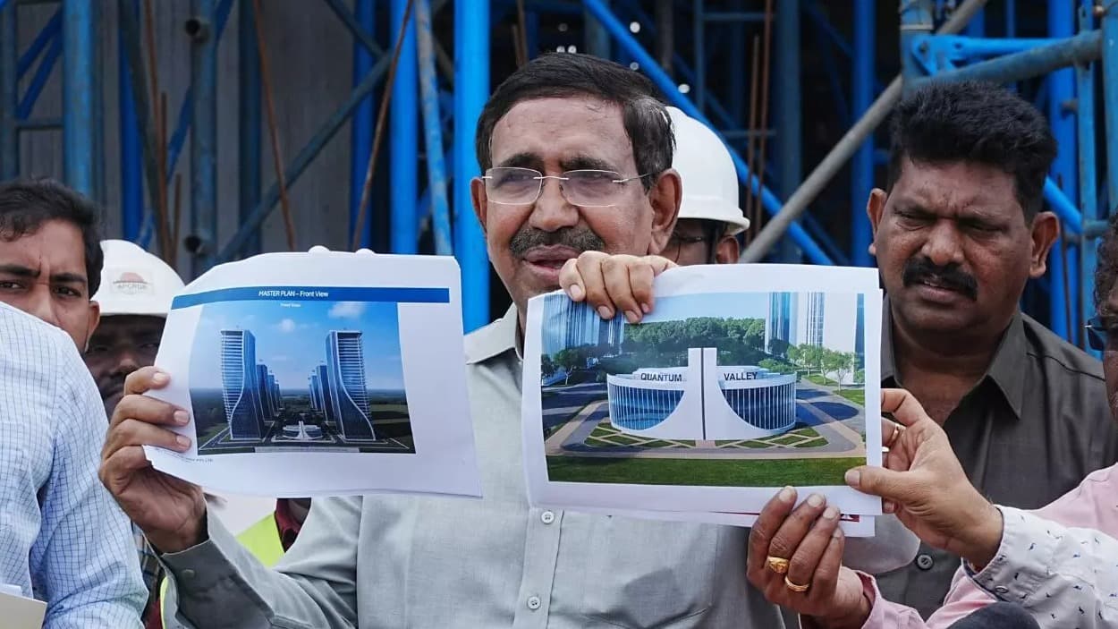 అమరావతిలో మంత్రి నారాయణ పర్యటన..
