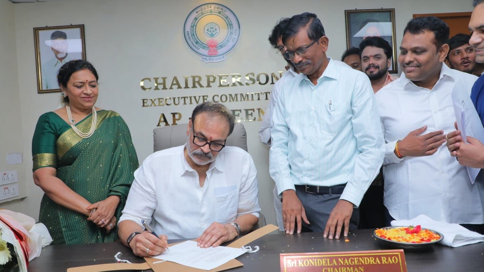 ఏపీ గ్రీన్ ఛైర్మన్‌గా నాగబాబు బాధ్యతల స్వీకరణ