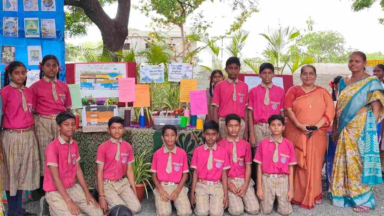 ప్రతి నీటి చుక్క విలువైనదే.. సెయింట్‌ జోసెఫ్‌ విద్యార్థుల సందేశం