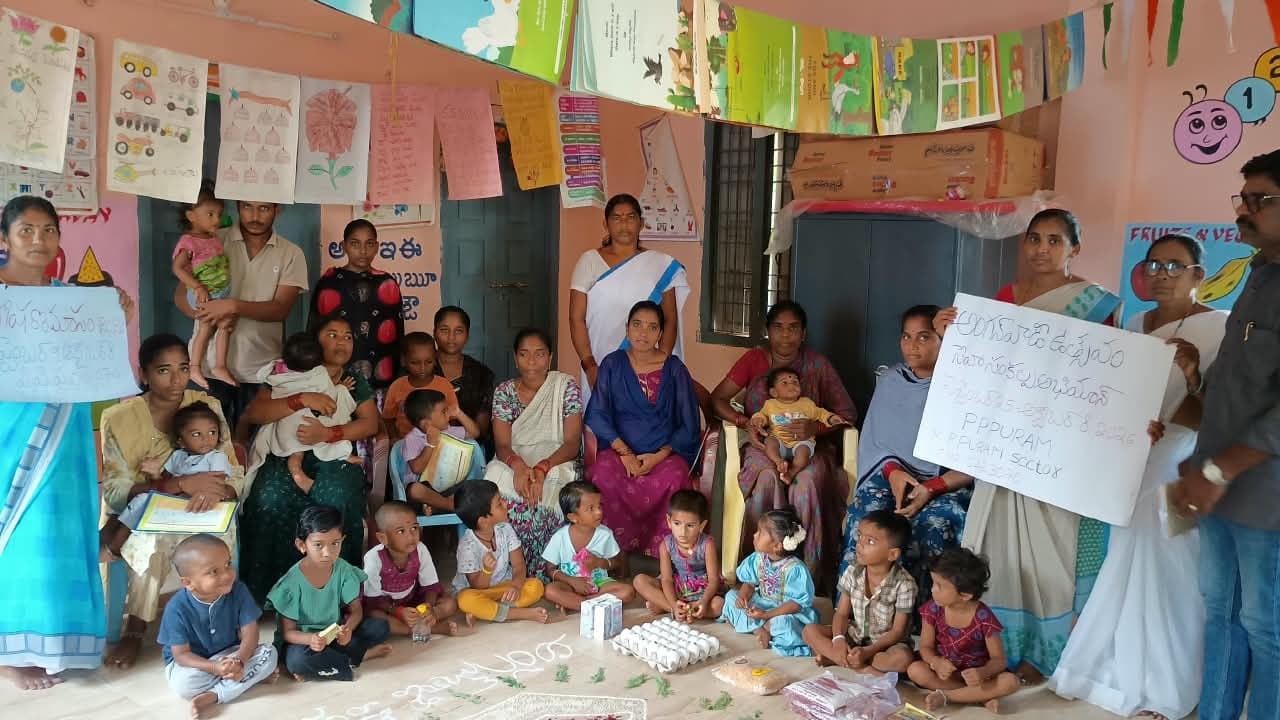 కొత్త పెరుమాళ్లపురంలో ఘనంగా పోషణ మాసం ఉత్సవాలు
