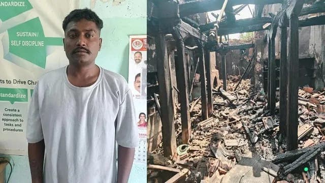 జల్సాలకు డబ్బులివ్వలేదని తల్లి ఇంటికి నిప్పుపెట్టిన కొడుకు