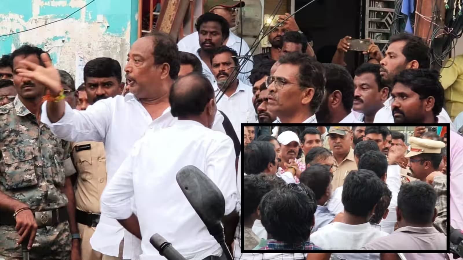 కనిగిరిలో ఉద్రిక్తత.. టీడీపీ, వైసీపీ నేతల మధ్య వాగ్వాదం